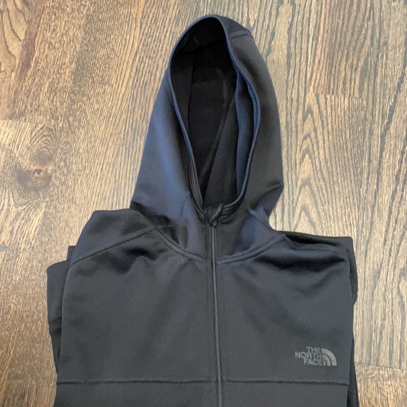 Men’s Black north face zip jacket with hood - Picture 3 of 4